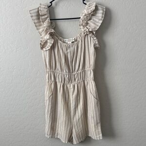 Love Riche Cream Striped Dress